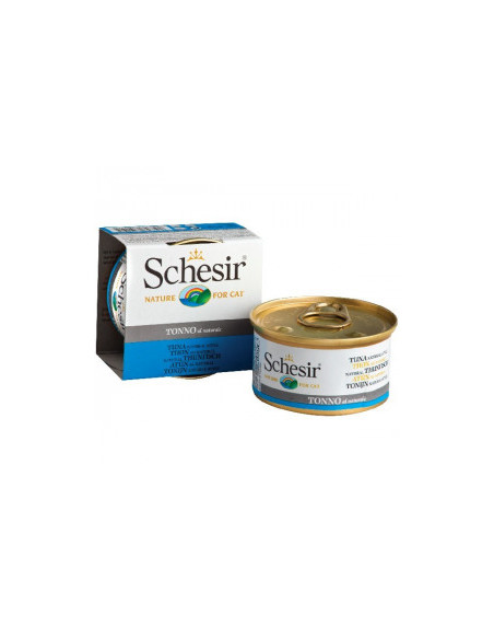 Agras Schesir Tuna Natural Style Храна за пораснали котки с риба тон в собствен сос 85 гр