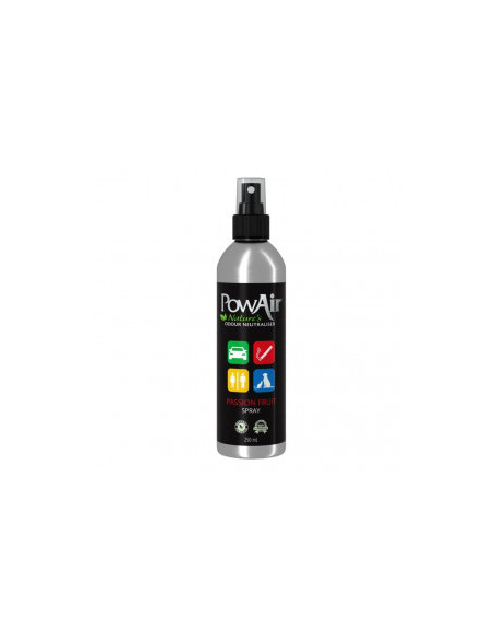 Спрей против упорити миризми PowAir Spray - odour removal Passion fruit с натурални масла, безвреден за деца и домашни любимц