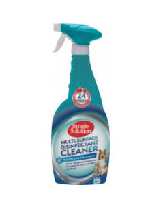 Дезинфектант, eфективен срещу коронавирус, специално създаден за домашни любимци, Simple Solution Multi-Surface Disifectant 7