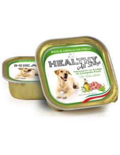 Пастет за кучета HEALTHY MEAT All days Rabbit and Peas със прясно заешко месо и грах