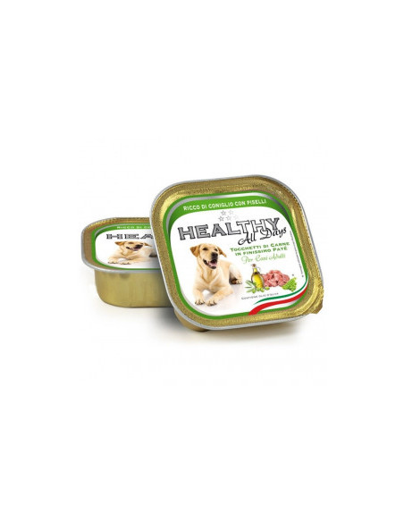 Пастет за кучета HEALTHY MEAT All days Rabbit and Peas със прясно заешко месо и грах