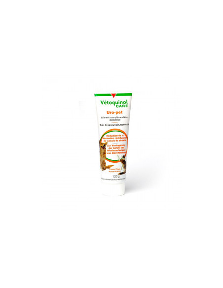 Vetoquinol - Uro Pet - добавка за разтваряне на струвитни камъни 120 гр. за кучета и котки