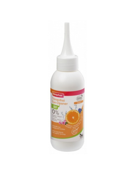 Beaphar BIO Eye Cleaner 100 мл - лосион за почистване на очи с био синя боровинка, хамамелис, роза