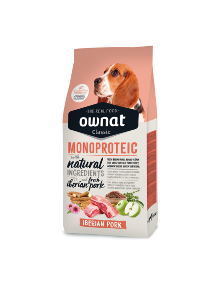 Натурална суха храна Ownat Classic Monoprotein IBERIAN PORK 12кг.