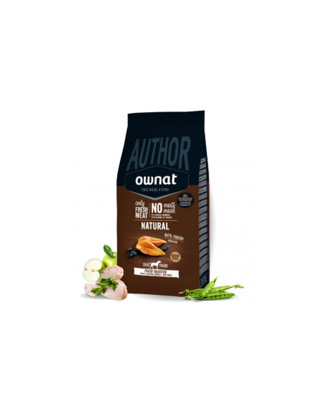 Ултpa пpeмиyм cyxa xpaнa OWNAT AUTHOR GRAIN FREE ROOSTER мoнo пpoтeин 3кг.
