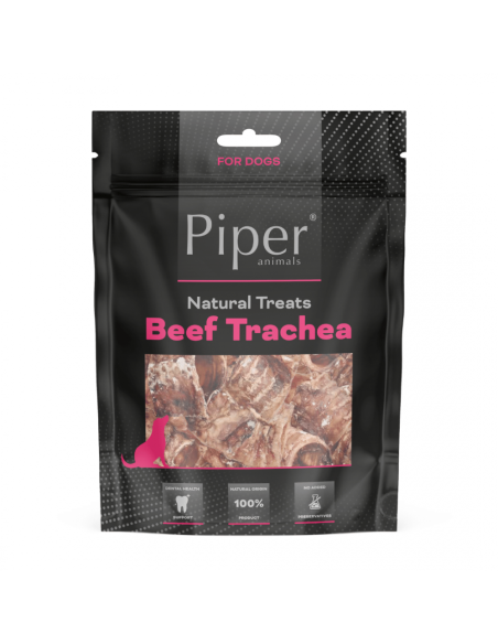 Piper Treats Beef Trachea натурални лакомства за кучета от сушена говежда трахея, за поддържане на ставите, 5бр./оп.