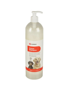 Шампоан за кучета и кученца Flamingo CREAM SHAMPOO 1L – подходящ за всеки тип козина, с дозатор за лесна употреба 1л.