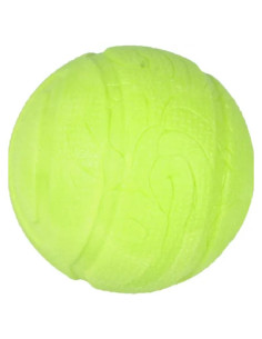 Играчка за куче Flamingo DINA BALL MINT 7 см – тенис топка с аромат на мента, дентална играчка Зелен