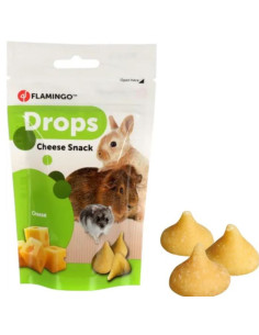 Лакомства със сирене Flamingo Cheese drops за гризачи 75 гр.