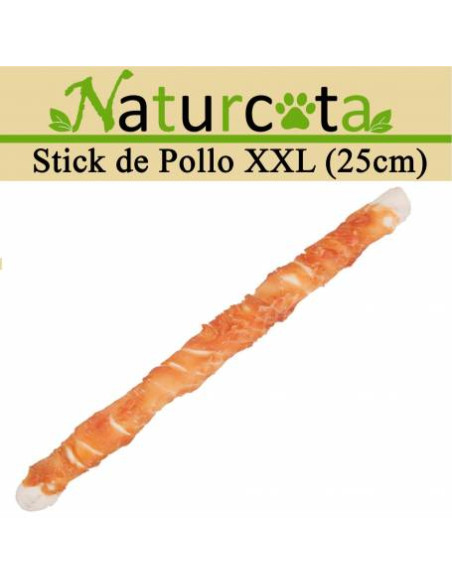 Натурални лакомства за кучета Naturcota – Кожена солета обвита в пилешко месо XXL 25см, 85гр, 85 гр.