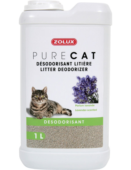 Ароматизатор за котешка тоалетна Zolux LAVENDER – с аромат на лавандула, 1л. 1л.