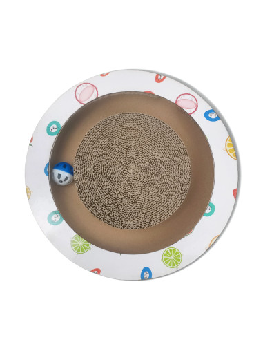 anipro Драскалка за котки, малък кръг бяла, 33х33х4.5 см