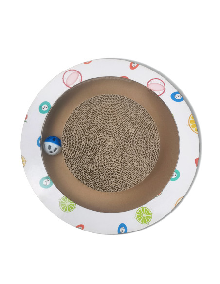 anipro Драскалка за котки, малък кръг бяла, 33х33х4.5 см