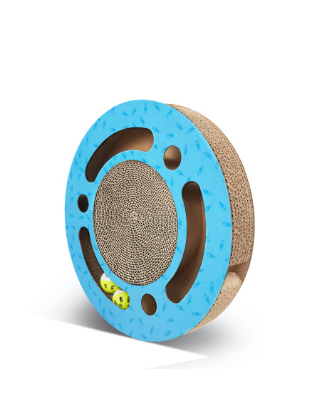 anipro Драскалка за котки, малък кръг син, 33х33х4.5 см