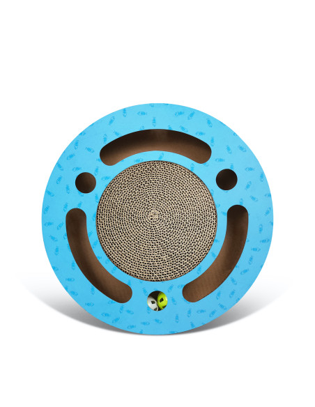 anipro Драскалка за котки, малък кръг син, 33х33х4.5 см