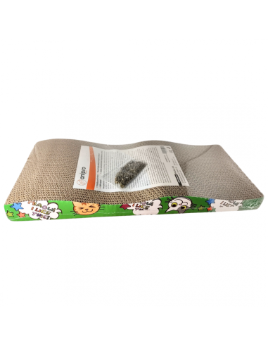 anipro Драскалка за котки, зелена вълна, 43х20х4 см