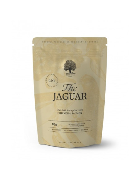 Essential The Jaguar - пауч за котки с пилешки филенца и сьомга 85 гр.