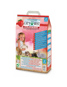 Cats Best Universal Strawberry - натурална постелка с аромат на ягоди, за котки и малки животни 10 литра