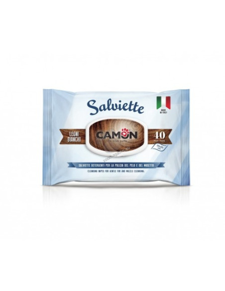 Camon Cleaning wipes Woody Perfume - мокри почистващи кърпички с аромат на дървесина 40 броя