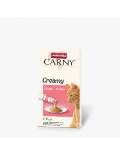 Carny Creamy течно лакомство със сьомга и таурин, 6х15 г