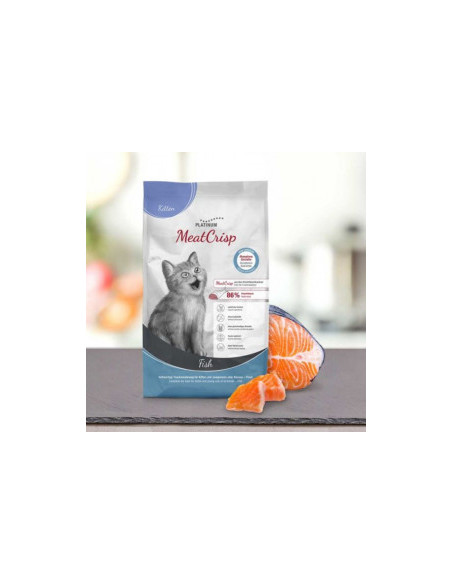 Пълноценна суха храна за подрастващи котенца Platinum MeatCrisp Kitten Fish с 86- Прясна риба 3кг