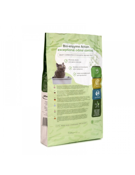 Eco Clean Box Тофу котешка тоалетна с био ензими ЗЕЛЕН ЧАЙ, 10кг / 24л