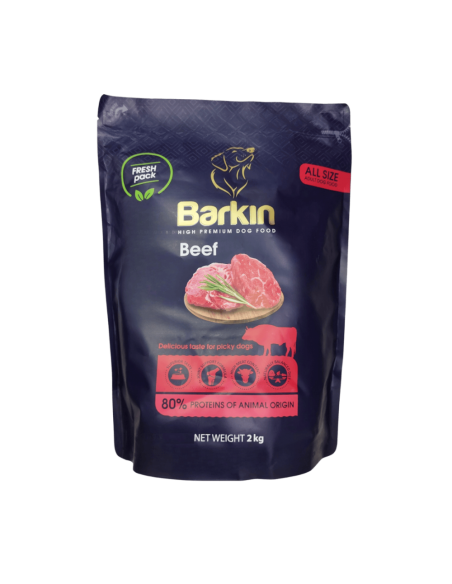 Barkin High Premium храна за кучета с говеждо, 2 кг