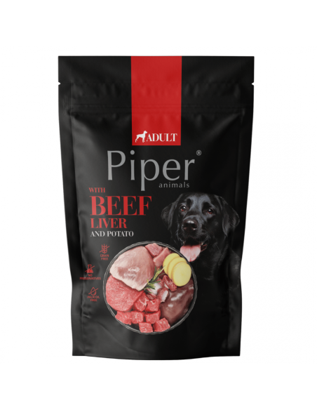 Piper Adult Dog пауч за кучета с говежди дроб и картофи, 500 г