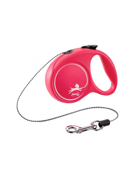 flexi FUN XS 3 м въже, червен, за кучета до 8 кг