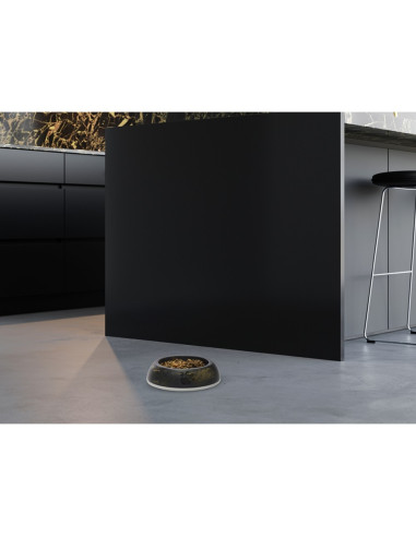 Savic Delice 3 Marble купа за храна и вода, 1.2 л - Тъмен мрамор