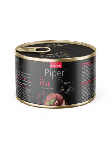 Piper Cat Junior 185 г телешко / 12 бр. СТЕК