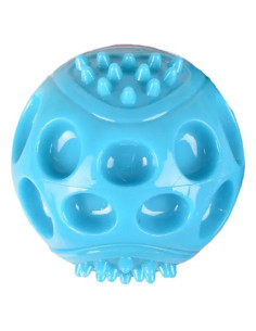 Гумена топка Flamingo Wido squeak ball със звук за куче син