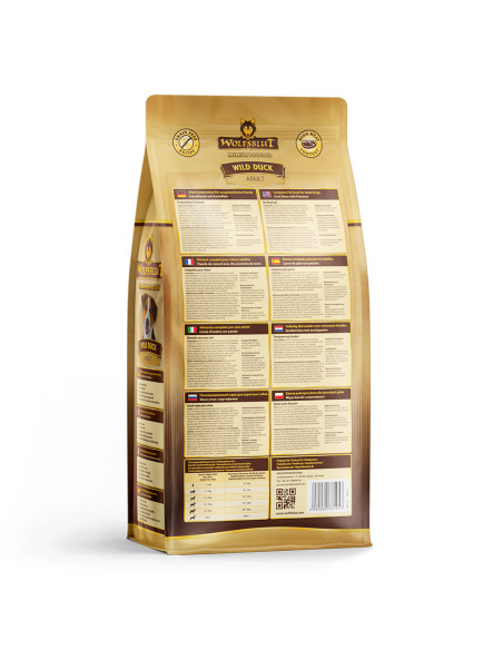 Wolfsblut Wild Duck Adult суха храна за кучета с дива патица и картофи, 2 кг