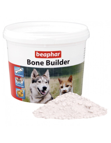 Beaphar Bone Builder – хранителна добавка за кучета и котки, с калций и фосфор, 500 г
