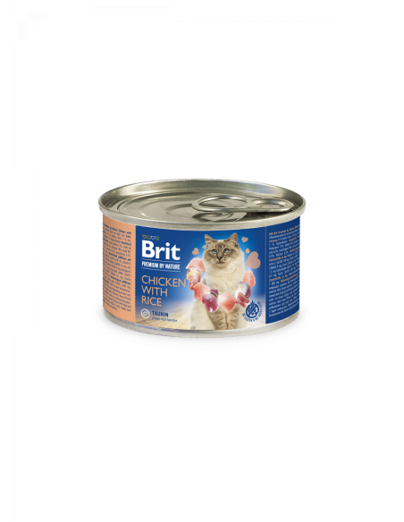 Brit Premium by Nature Chicken with Rice – пастет за котки пиле с ориз. 200гр