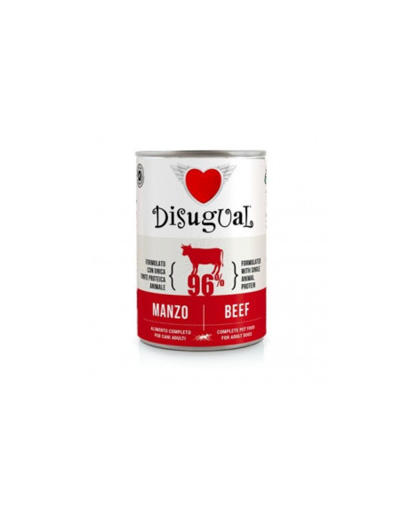 Консервирана храна за кучета Disugual Wet food Beef монопротеин с 96- телешко месо 400гр.