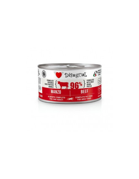 Консервирана храна за кучета Disugual Wet food Beef с 96- телешко месо 150гр.