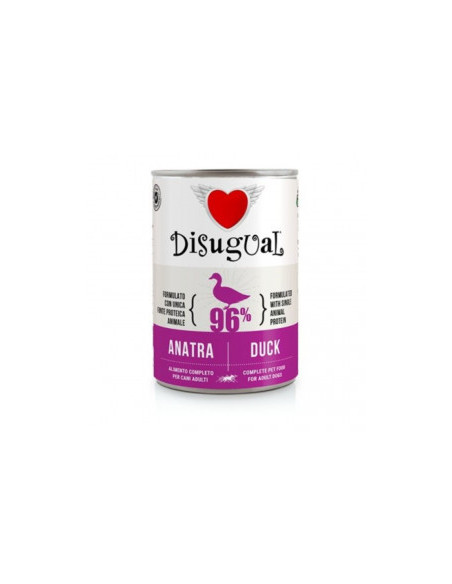 Консервирана храна за кучета Disugual Wet food Duck с 96- патешко месо 400гр.