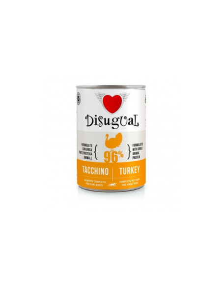 Консервирана храна за кучета Disugual Wet food Turkey с 96- пуешко месо 400гр.