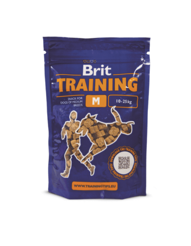 Полумеки лакомства за кучета от средни породи Brit Training Snack M подходящи за тренировки 200 g