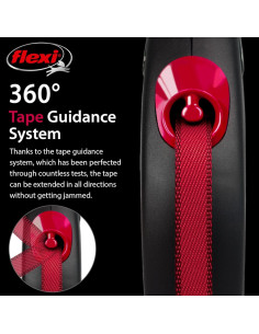 ПРОМО flexi Black Fire M лента + ПОДАРЪК anipro Soft Touch Dog of the city нашийник 20мм/40-55см с ЧЕРНА тока