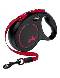 ПРОМО flexi Black Fire M лента + ПОДАРЪК anipro Soft Touch Dog of the city нашийник 20мм/40-55см с ЧЕРВЕНА тока 2