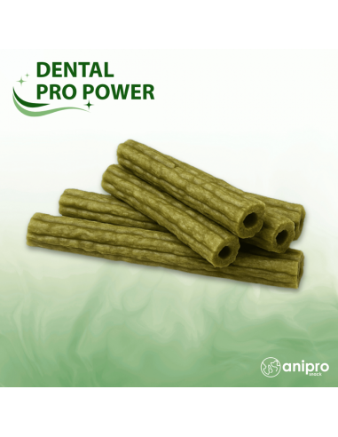 anipro Dental Pro Power пурички със спирулина, 84 г, зелен чай