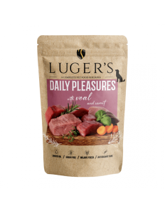 Lugers Dog Adult 500 г пауч - с телешко и моркови / 10 бр. СТЕК