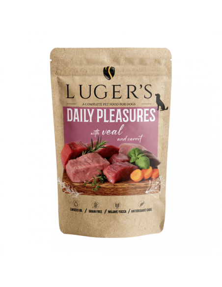 Lugers Dog Adult 500 г пауч - с телешко и моркови / 10 бр. СТЕК