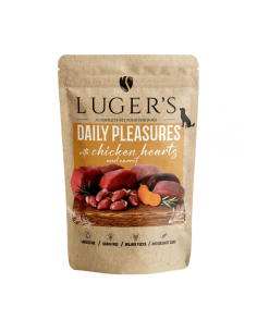 Lugers Dog Adult 500 г пауч - с пилешки сърца и моркови / 10 бр. СТЕК