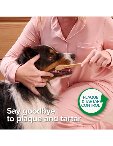 Beaphar бамбукова четка за зъби с две глави, за кучета и котки