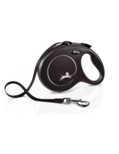 flexi New Classic Small - 5м лента, до 15 кг - черен