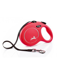 flexi New Classic Large - 8м лента, до 50 кг - червен