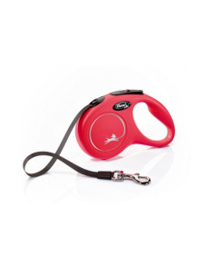 flexi New Classic XS - 3м лента, до 12кг - цвят червен